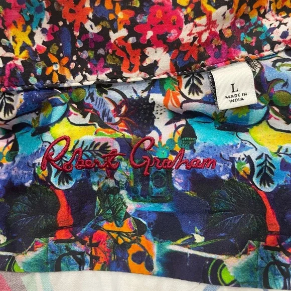 Robert Graham Multicolor Floral Button Down Shirt - Picture 3 of 10